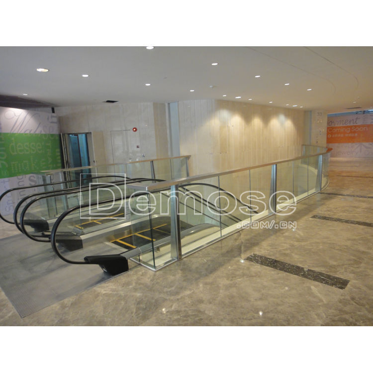 不锈钢玻璃夹圆管扶手楼梯护栏