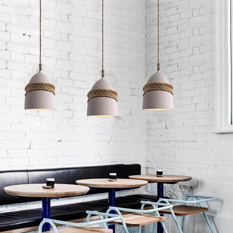 复古怀旧餐厅吊灯麻清民宿酒吧台灯吧铺loft工业风绳店水348泥吊,家装灯饰光源,智能吊灯,淘宝优惠券,粉丝福利购,淘宝优惠卷