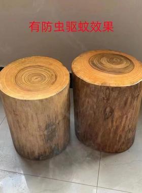 香樟实木墩子23158原木树桩木桩根凳雕底座桌茶几木头木凳圆木茶
