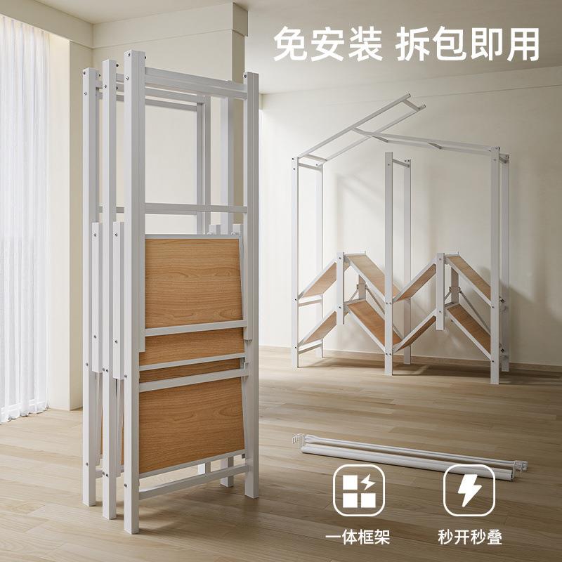 免装衣柜家用简易PYD布柜折叠钢管加加衣厚卧安室出租房专用粗挂