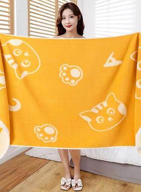 吸HME水儿童高档柔裹洗大毛巾软巾浴巾男澡女专用成人