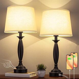 卧室台灯民灯宿夜酒店温馨装台灯触摸小AL-3129灯美式新款床饰头