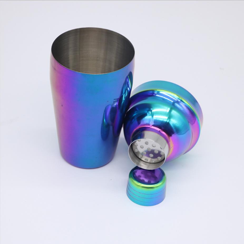 现货热销彩KM-TZS38虹七彩不锈钢调器套装酒酒鸡尾酒摇酒器8件酒