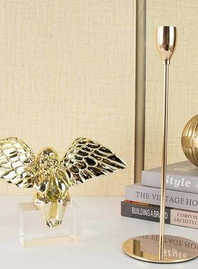 现代轻奢胖水可晶天使爱摆件TB-64265样板房橱柜电柜软装饰品家视