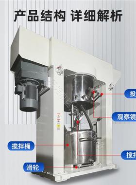 6L双行星0抽真空搅5拌机真石漆搅拌WVL混合机用粉料专混料机