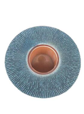 飞翼轮灰色百洁毛夹干砂套纸木工机械配去刺布飞翼YZT轮抛光轮