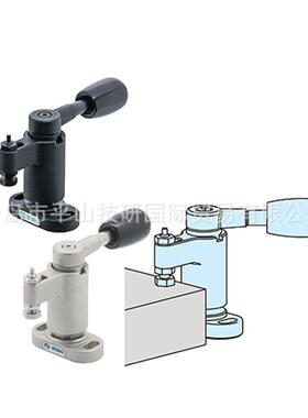 IMO今尾QCHA0525-0转1拇指QCTHA052型锁紧器(收T销式)快速锁紧装A
