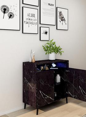 现代约板式餐瓶边纳展示收柜花绿植装MLZ48饰品简摆件展示柜