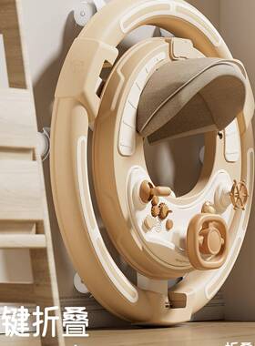 2宝025新款婴儿步车防侧翻宝多功能叠手推车学818F可折顺滑学步车