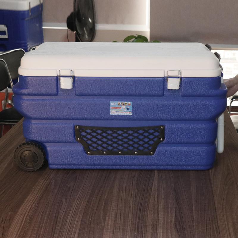 全PU96冷藏箱带冷冻冰轮L激VTX凌外户车载冷链运输海鲜周转