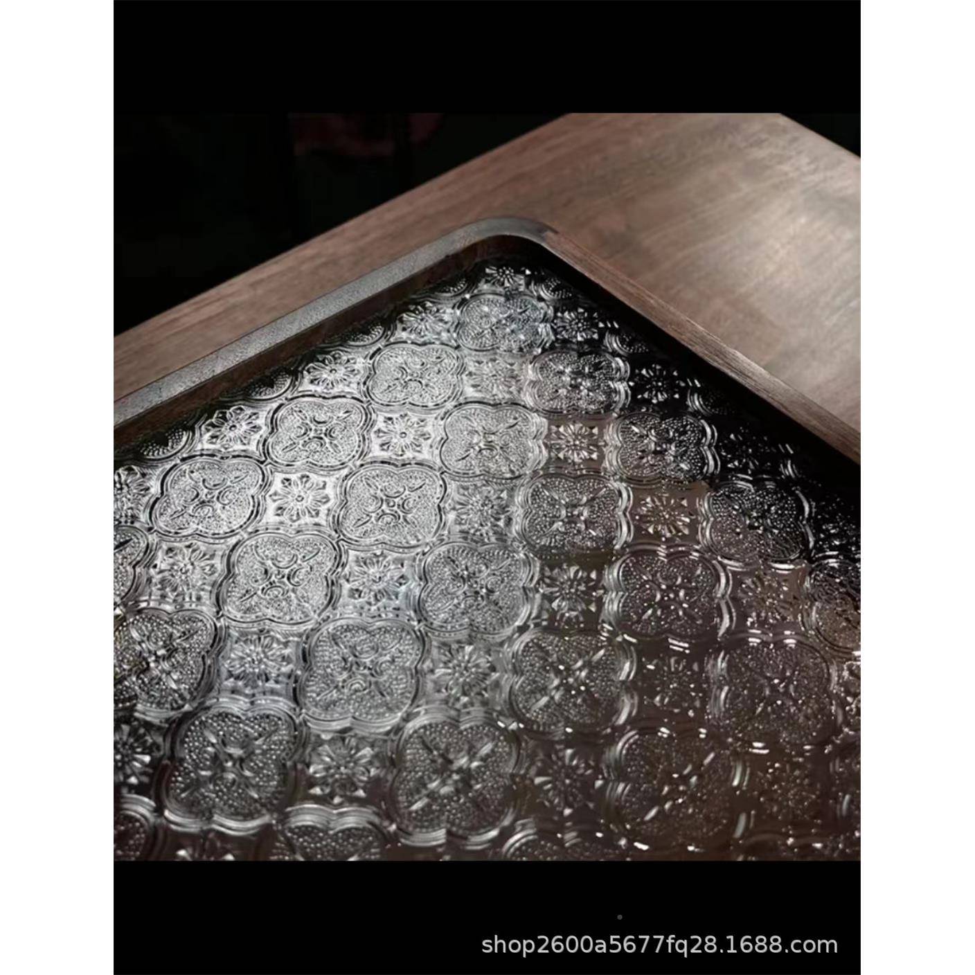 黑胡桃木水果点盘长方形托盘茶盘几家用用早餐茶木客厅PLN家甜点