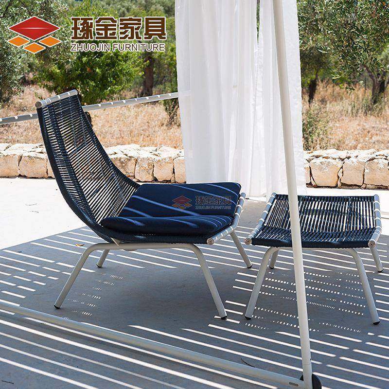 现代简约编绳单人户型藤编户家具椅组合外休闲桌椅小阳台ZZ-1011,商业/办公家具,商用藤编家具,淘宝优惠券,粉丝福利购,淘宝优惠卷