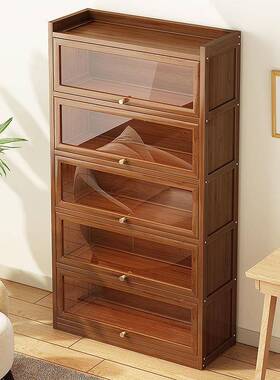 防尘书架落子地用客厅MSY仿玻璃门展示柜家置架储物收物纳柜靠墙