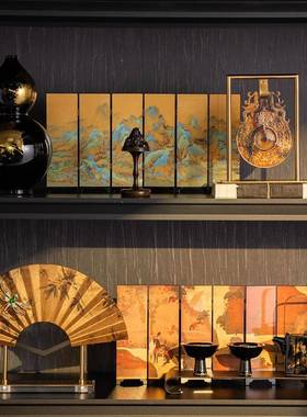 复宋氏美装学高级感古陶瓷桌面摆件办公茶室室F997T76J客厅样板房