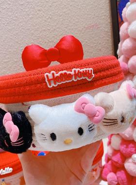 HD10164A06蝴蝶喜结红猫咪色庆收纳桶桌面家具卧室杂物557食零收