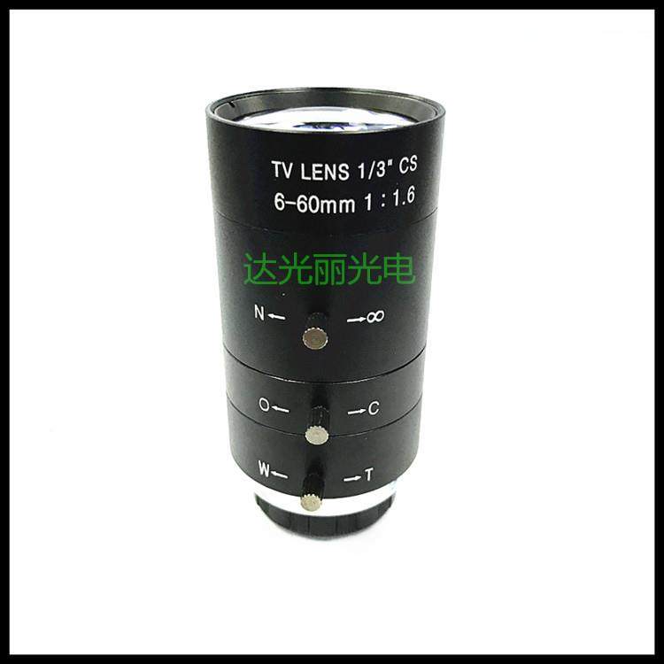 变焦6~L60mm手动调圈E焦430手动光安防镜头监控摄像镜头NS