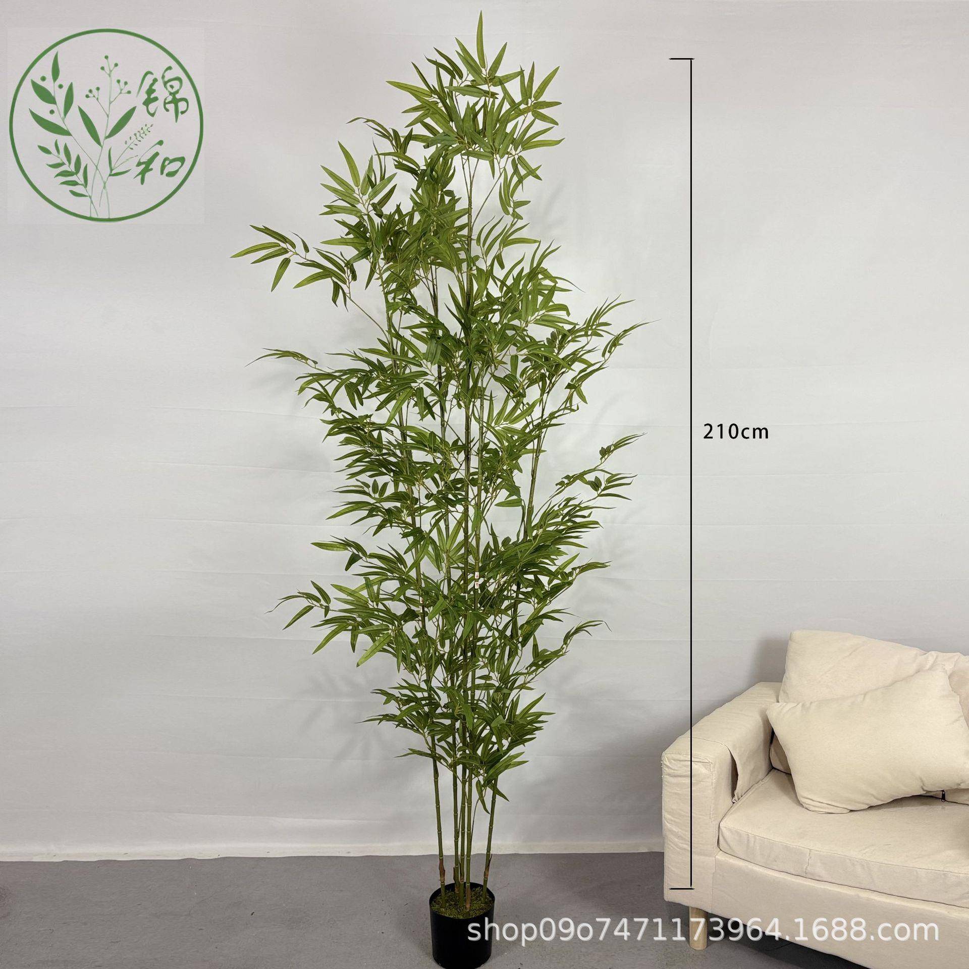 卸款88888饰仿真竹子装隔断屏风加密塑竹子室内仿真拆细水竹料盆