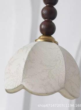 餐南洋复古卧室台床头灯小吊灯原木美式中古70277北风欧厅餐桌吧