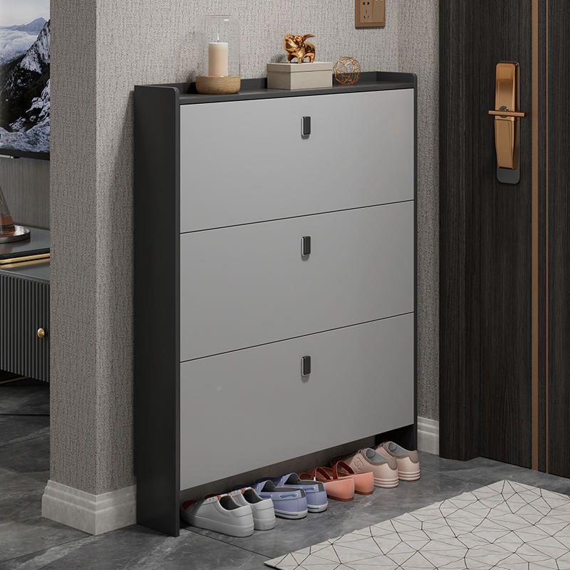 超薄翻斗鞋柜家用门量口简约VCM现大容鞋橱轻奢玄关代小纳户型收