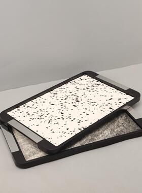 现代简约木马长方摆形质香薰BCS装饰托盘件客厅卧室玄关家居装毛