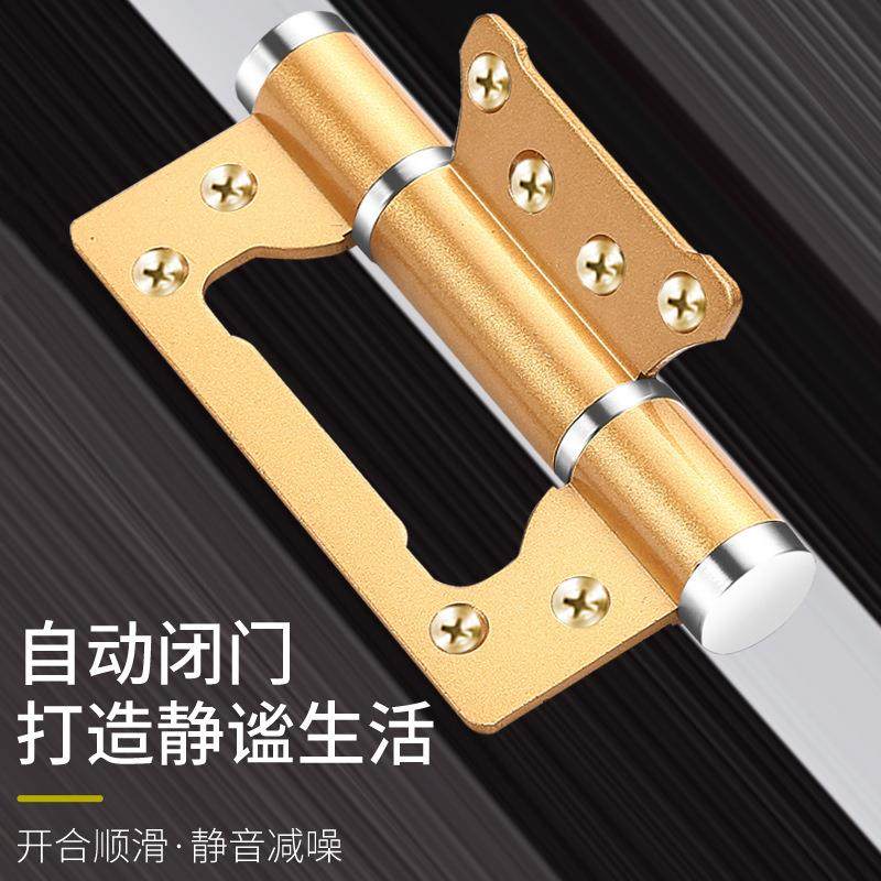 隐形门液开压隐形门液页缓冲平阻合页弹簧门铰自动关门闭门器尼子