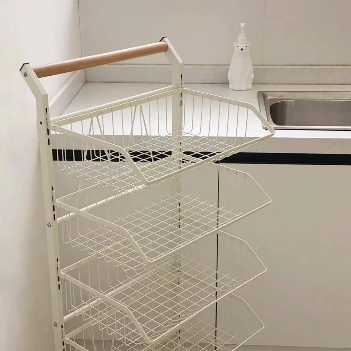 小推车置物架家用食落地多收层客厅架纳书架移654646动零厨房果蔬