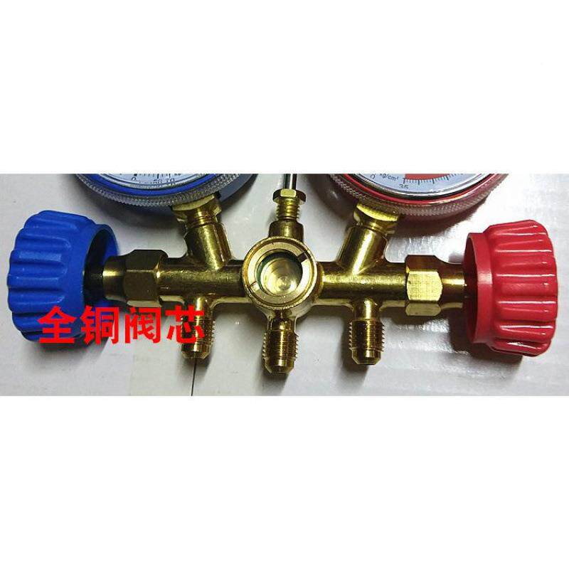 液双表空压力表家用空汽调车空调调加氟加表加氟XYB套装/冷媒表其