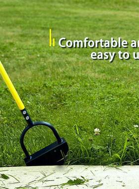 园艺工VLE具手修动边铲边带把半月形坪修器锯齿工手坪修边具