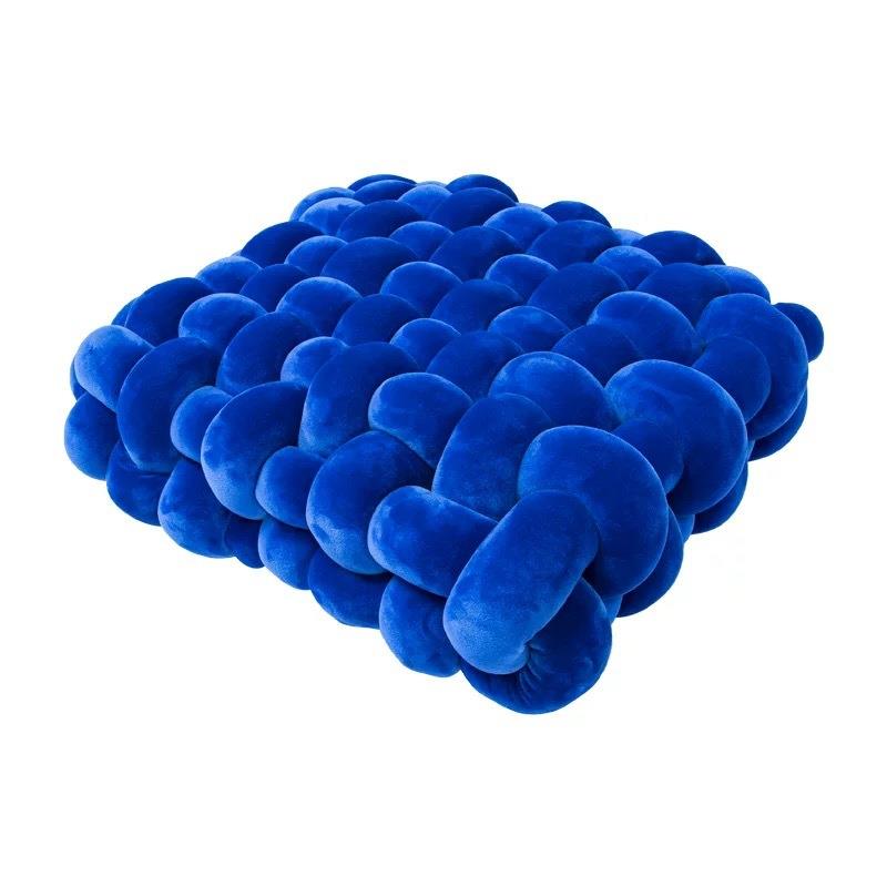 c5纯m坐垫超粗冰岛线编超粗坐垫抱枕布艺家居ins抱枕织色编织方形