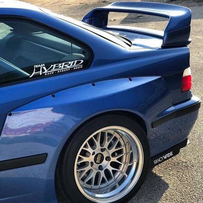 适用于190-202508200宝马e36尾翼E36改装段9式e跑车翼36双四层宝