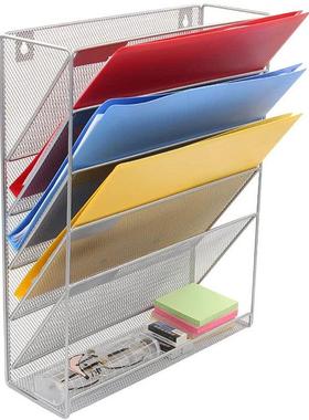 文收纳架File铁艺桌面收架HL012文件管理件架办公品用壁纳挂铁网