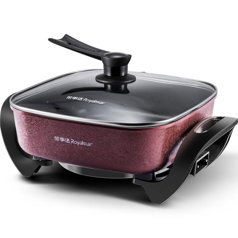 荣事HG15F1锅达烤电火火家用6L大容量炒菜炒锅烧升烤肉电热煮锅不