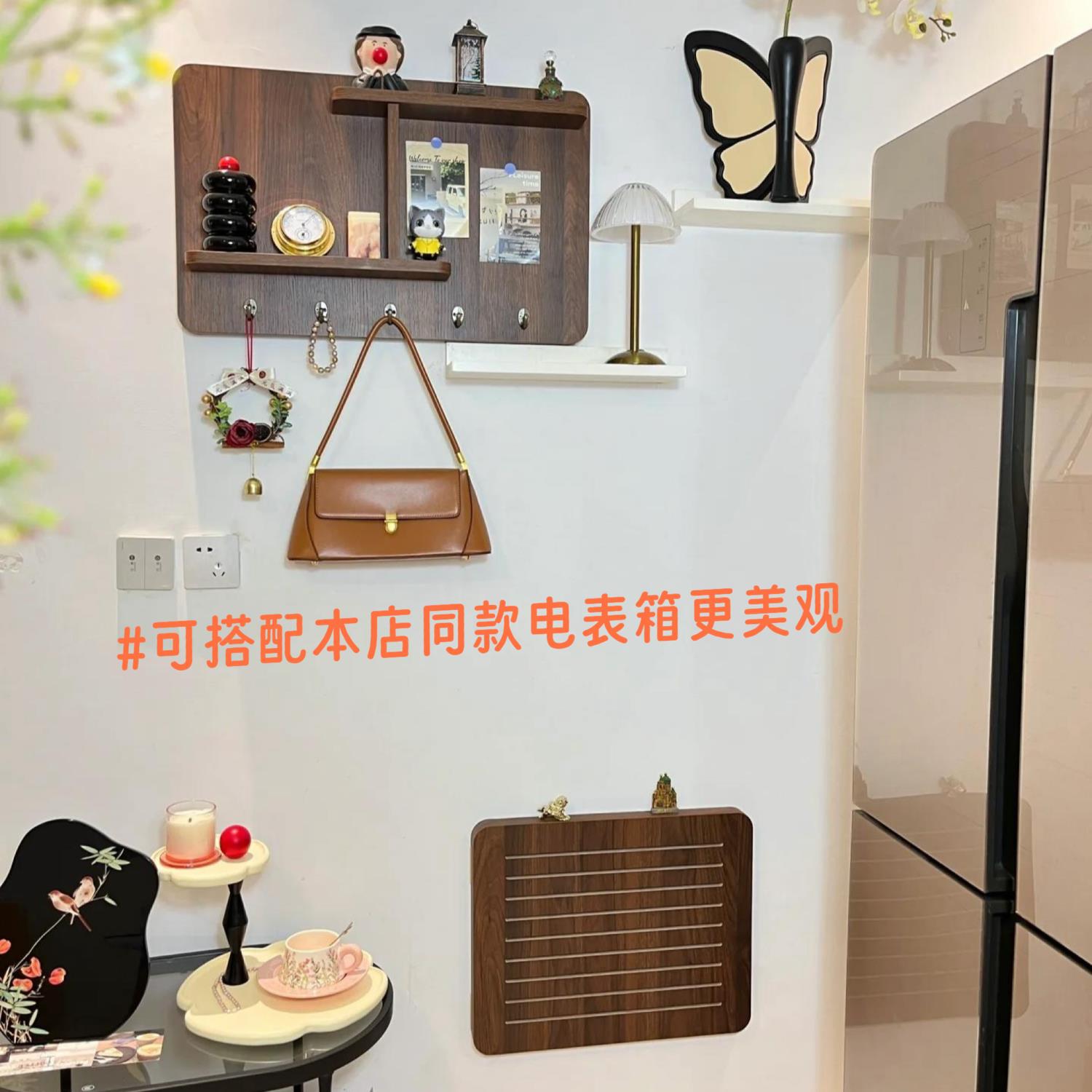 超EEY薄线弱电箱遮挡光纤打网路线 盒多媒体改造盖板电表画箱装饰