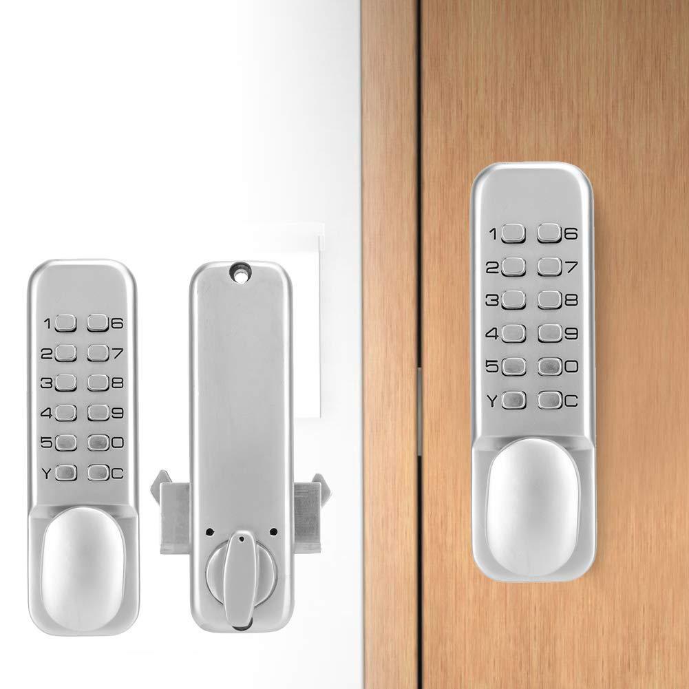 码锁钩倒防水机械门木门办公BRF室家密用房门户外防盗门智锁能电