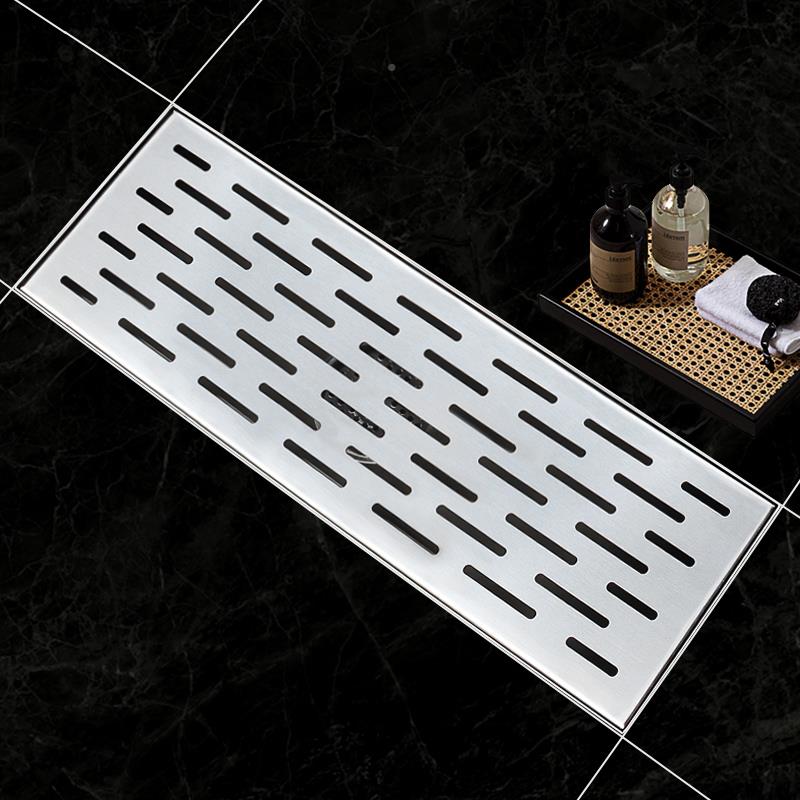 定制160管长方防臭地漏DC200-1120篦cm宽大量花园室排外110长形条