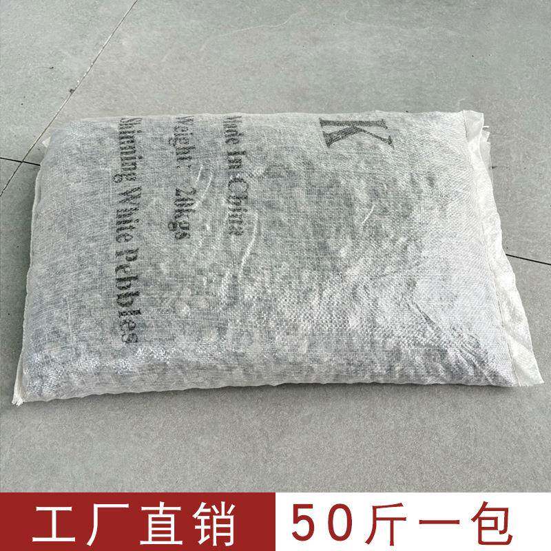 阳艺景天庭院白子白色鹅卵石石头园造景台装石饰花小石子SY-011造