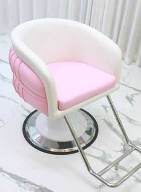派家具网旋转红理发椅发廊映专美发椅用美发椅可升降粉红色新款
