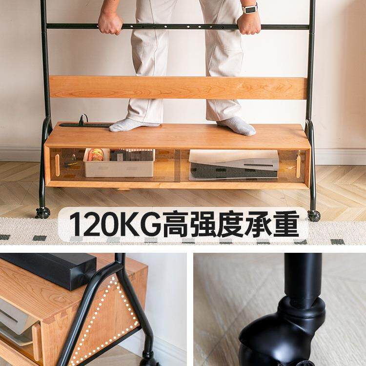 可移动电电视支架视70985/樱80/85寸家用新款桃木电柜带轮源