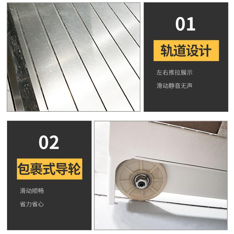 放瓷砖均展示架NQW岩板展示柜推拉展示架左右板推拉展木推拉架可