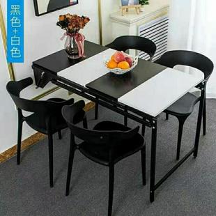 挂多功能HEZ折叠餐桌置物壁家架用小户可伸缩型新款变型形储物柜