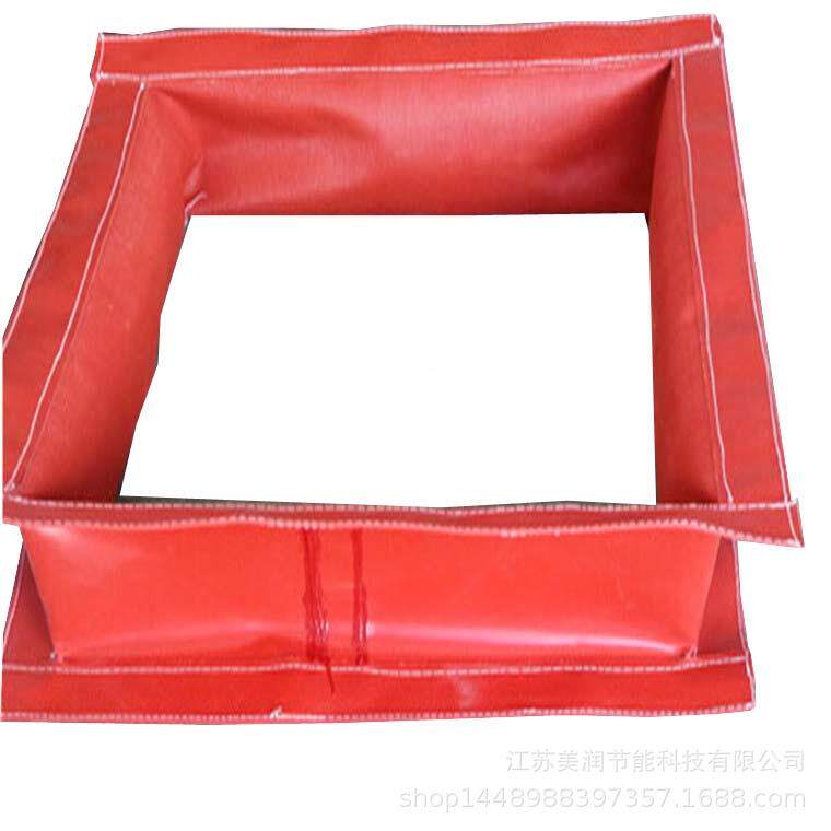 定生产耐高温防制火连接使用349时间长耐腐软蚀硅钛单层红色软接