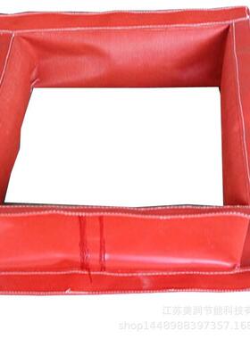 定生产耐高温防制火连接使用349时间长耐腐软蚀硅钛单层红色软接