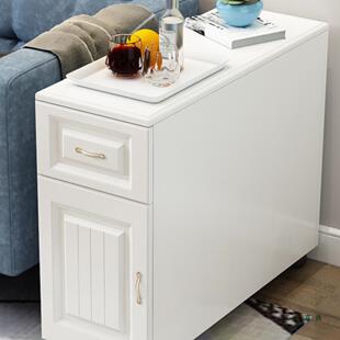 985欧客式厅沙发柜边几角几扶手缝隙柜可移动小茶几边迷你小茶柜