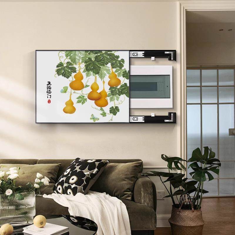 电表装饰靠墙缺口画推箱拉GRR电闸箱配电箱箱餐厅遮挡挂画免打孔