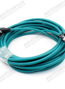 M12A型85pin转RMJ45千兆网线兼容海康V-IDA-E-MBIP1A8p2F-RJ4-ST/
