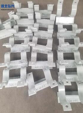 水道平管支DN1DVO25中托铁架码墙泵管支架U型架