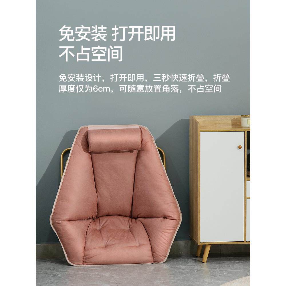 躺阳人台家用休闲椅单UKD沙椅发轻折叠午休孕妇椅子懒人沙奢发椅