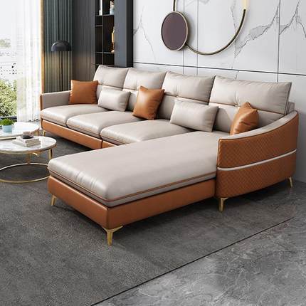 意式租简科511技布艺沙发极客厅小型现代简户约家用贵妃沙发轻奢