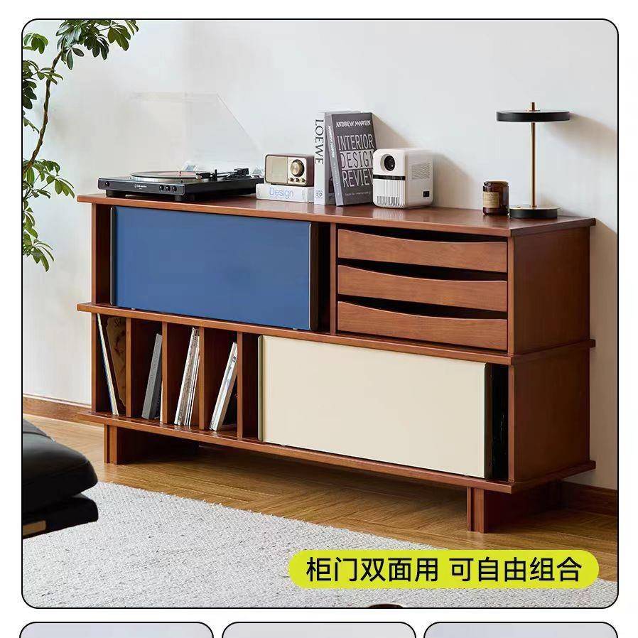 中古斗柜复古木边柜门玄关客厅储物实收纳抽屉YIJ柜推拉柜餐边柜