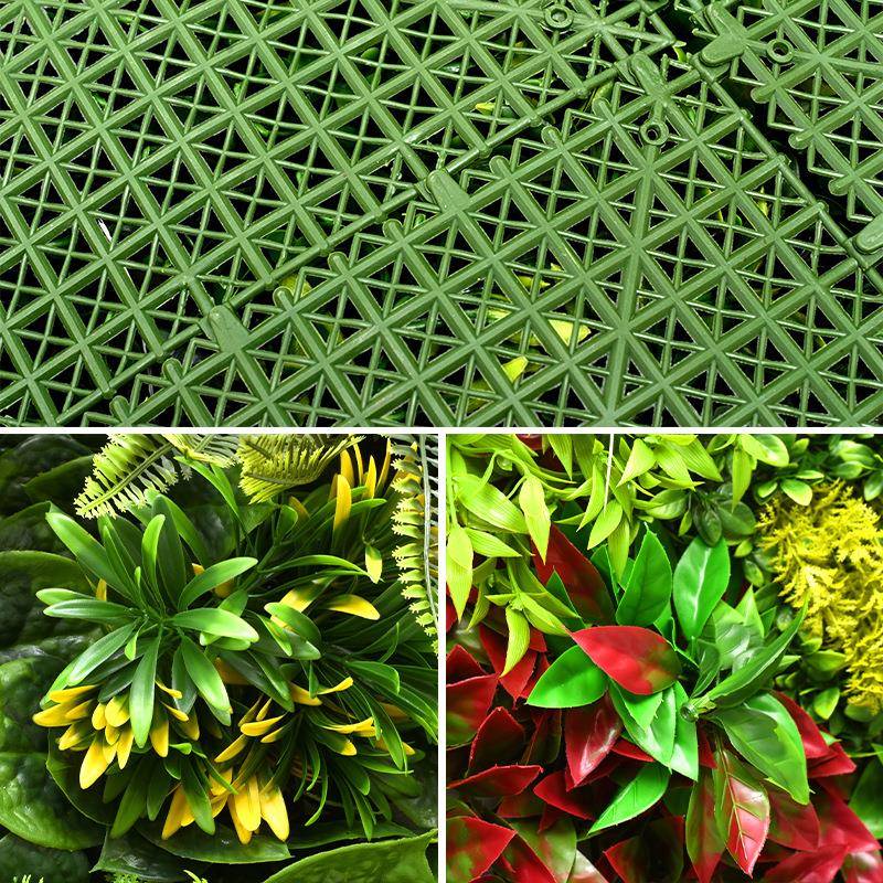 室跨境仿真植塑物墙外防晒绿植墙仿真植物造装饰料加密人造草坪景